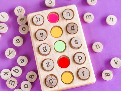 Wooden Early Word Building Board