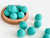 Chunky Robin's Egg Blue Wool Balls (Set of 20)