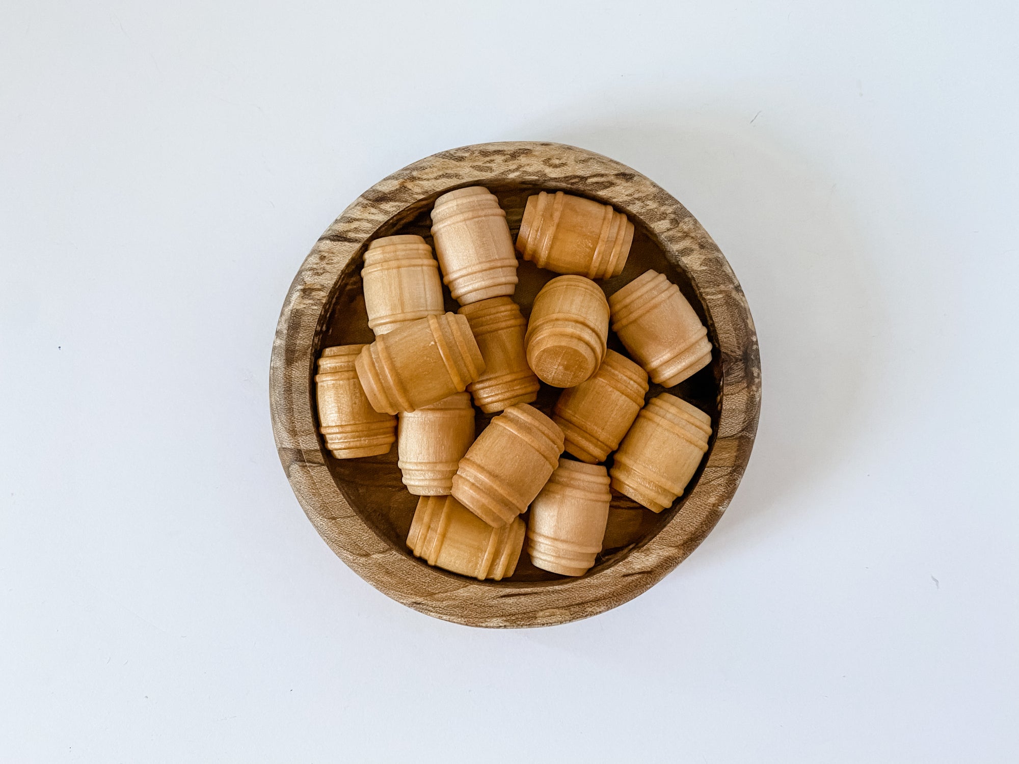 (Set of 10) Wooden Barrels