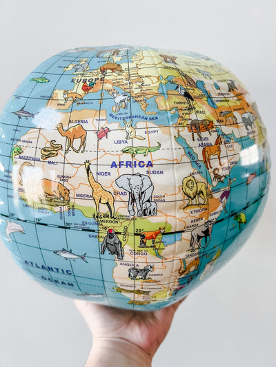 12" Inflatable Animal Globe