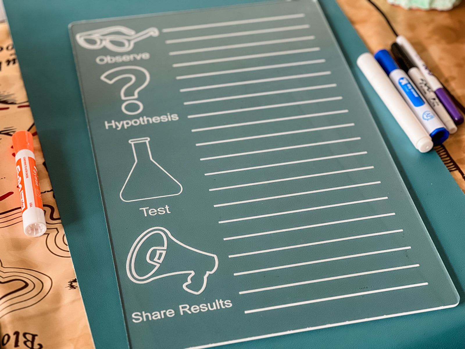 Easy Dry Erase Scientific Method Note Taking Board