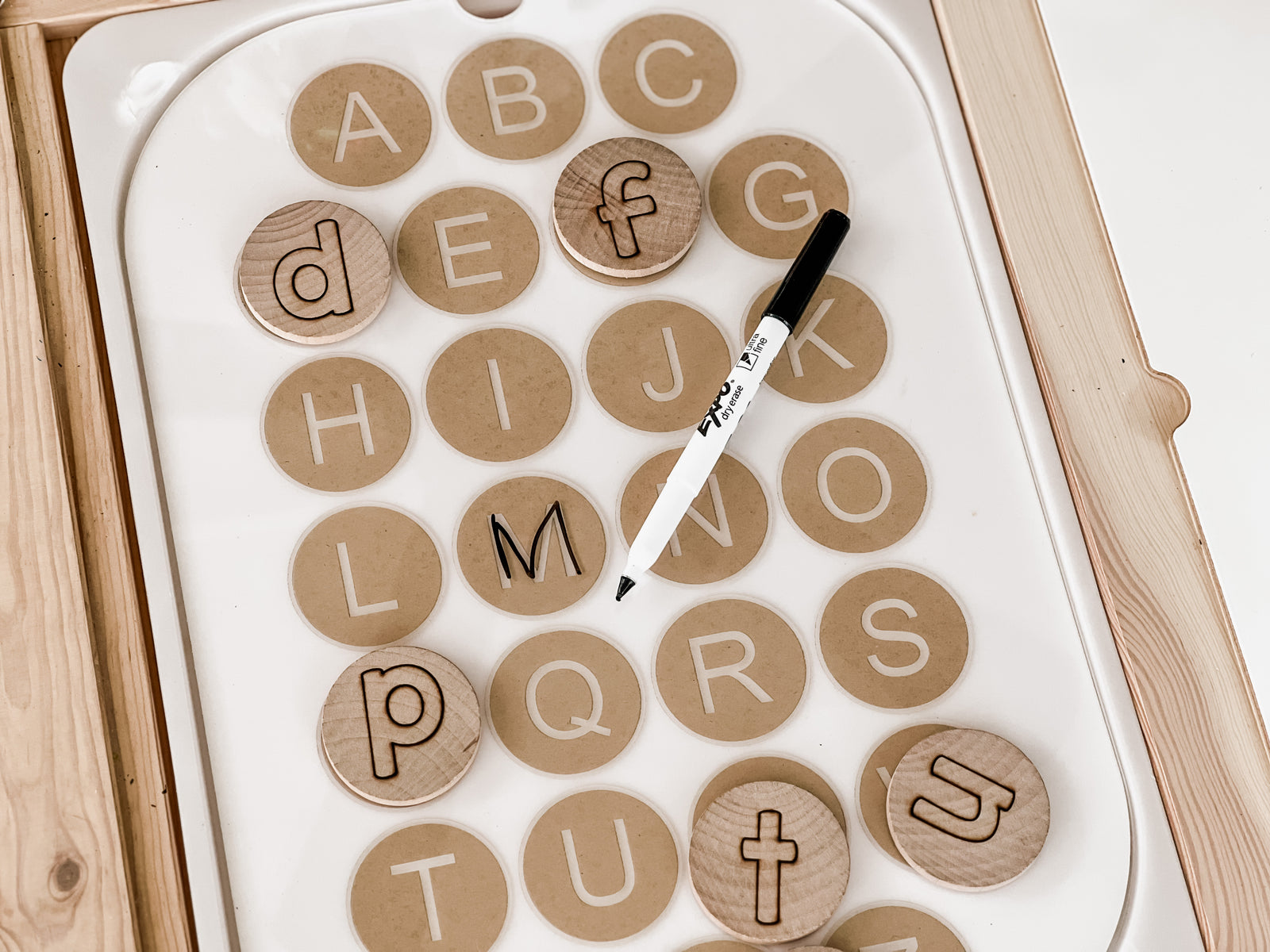 Alphabet Dry Erase Flisat Insert