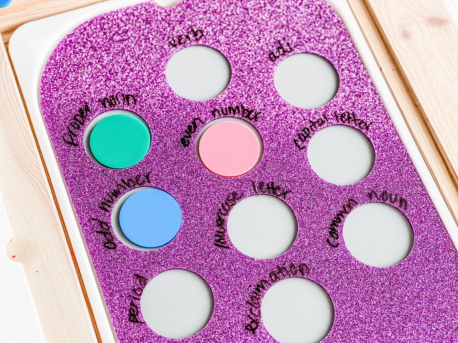 Flisat Dry Erase Ten Holes Insert