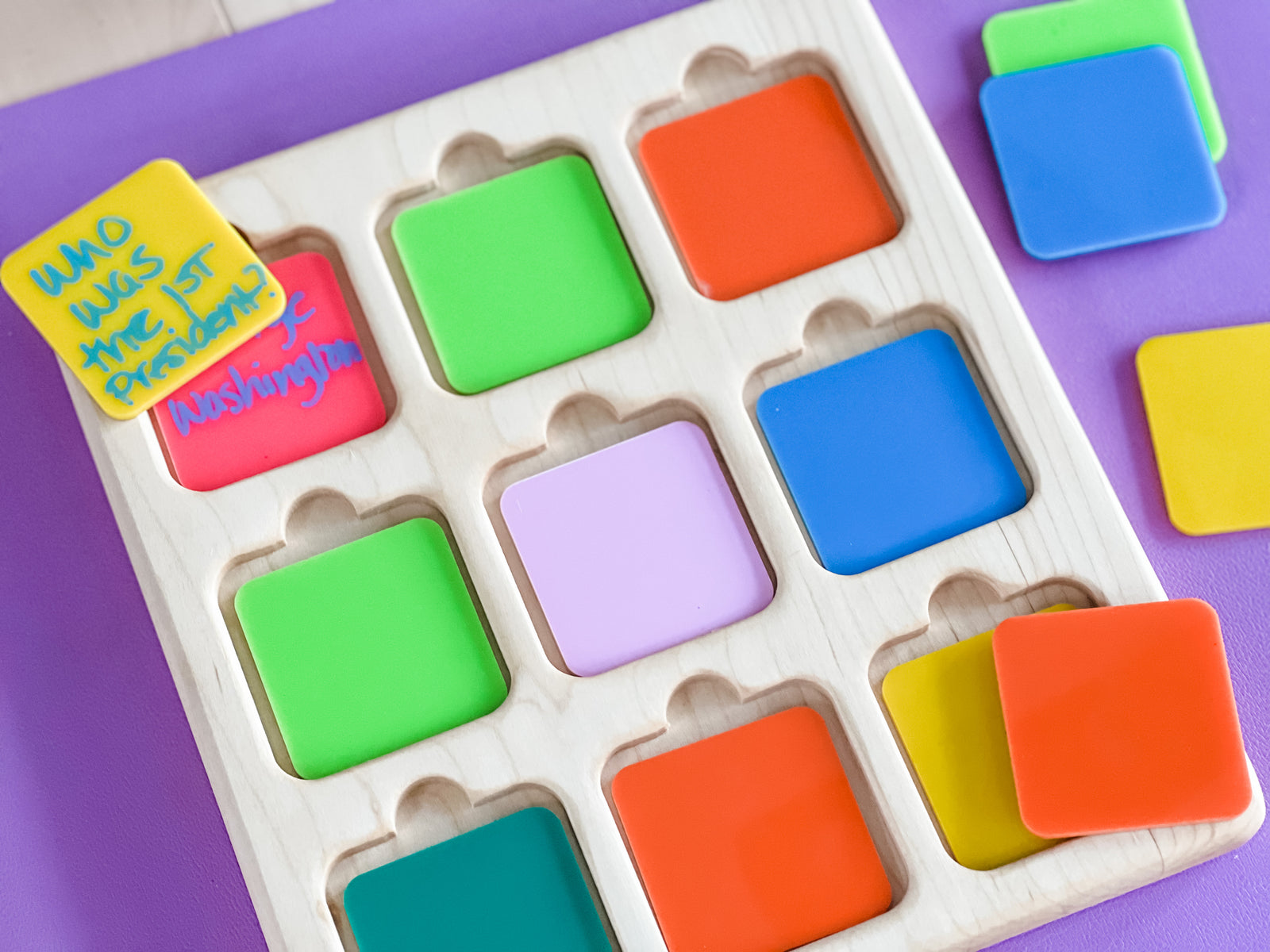 Wooden Peek-a-Boo Board