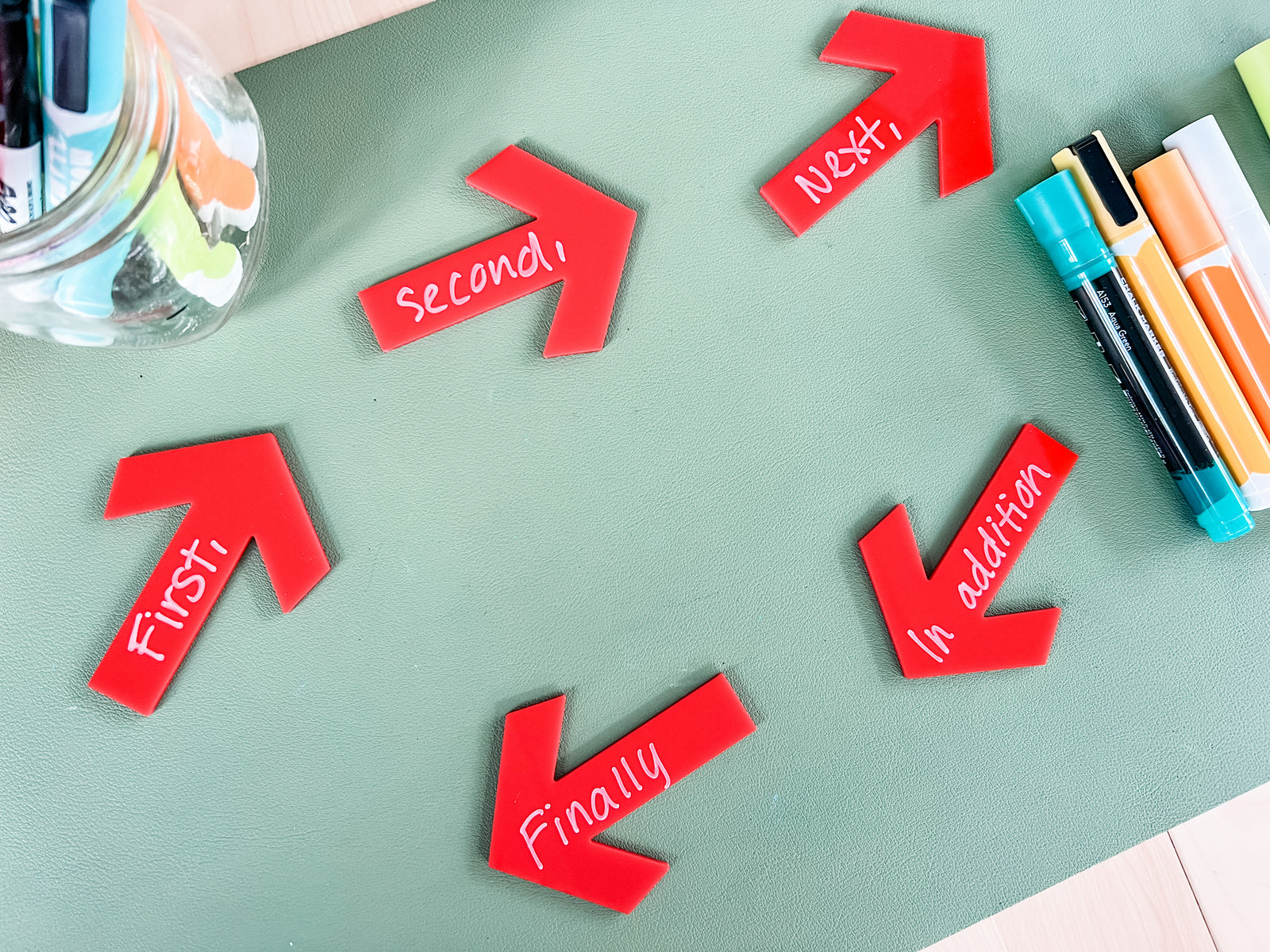 Mini Writables™ (Red Dry Erase Arrows Set of 5)