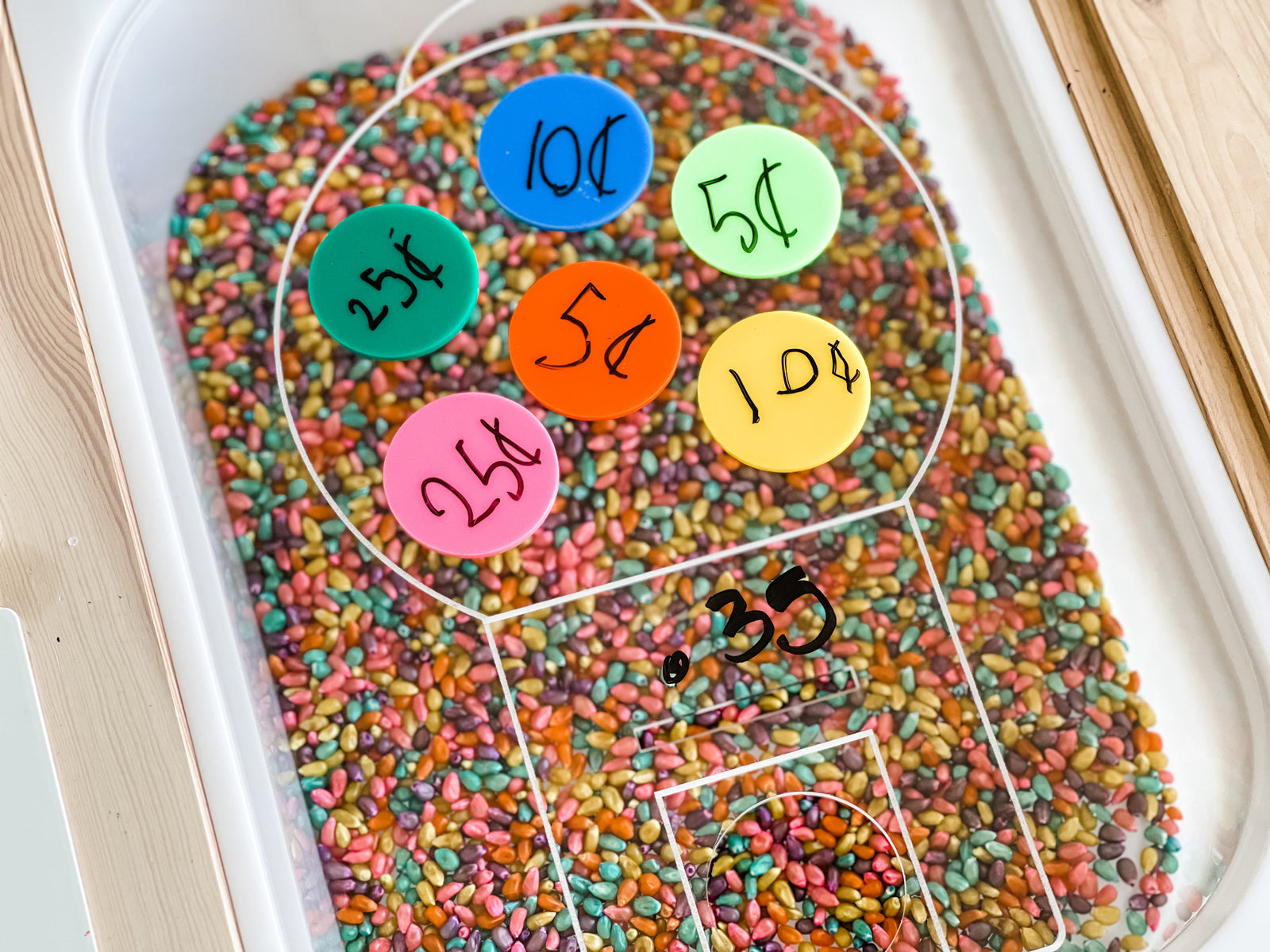 Dry Erase Gumball Filsat Insert