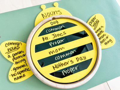 Honey Bee Dry Erase Shapes