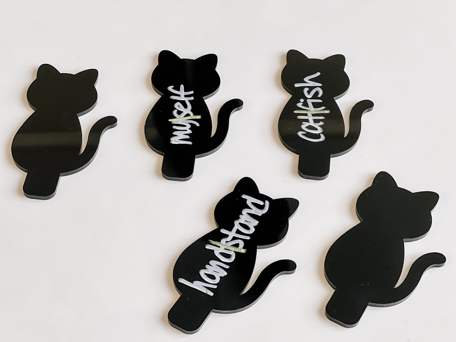 Slotted Mini Writables™ (Black Cats Set of 5)