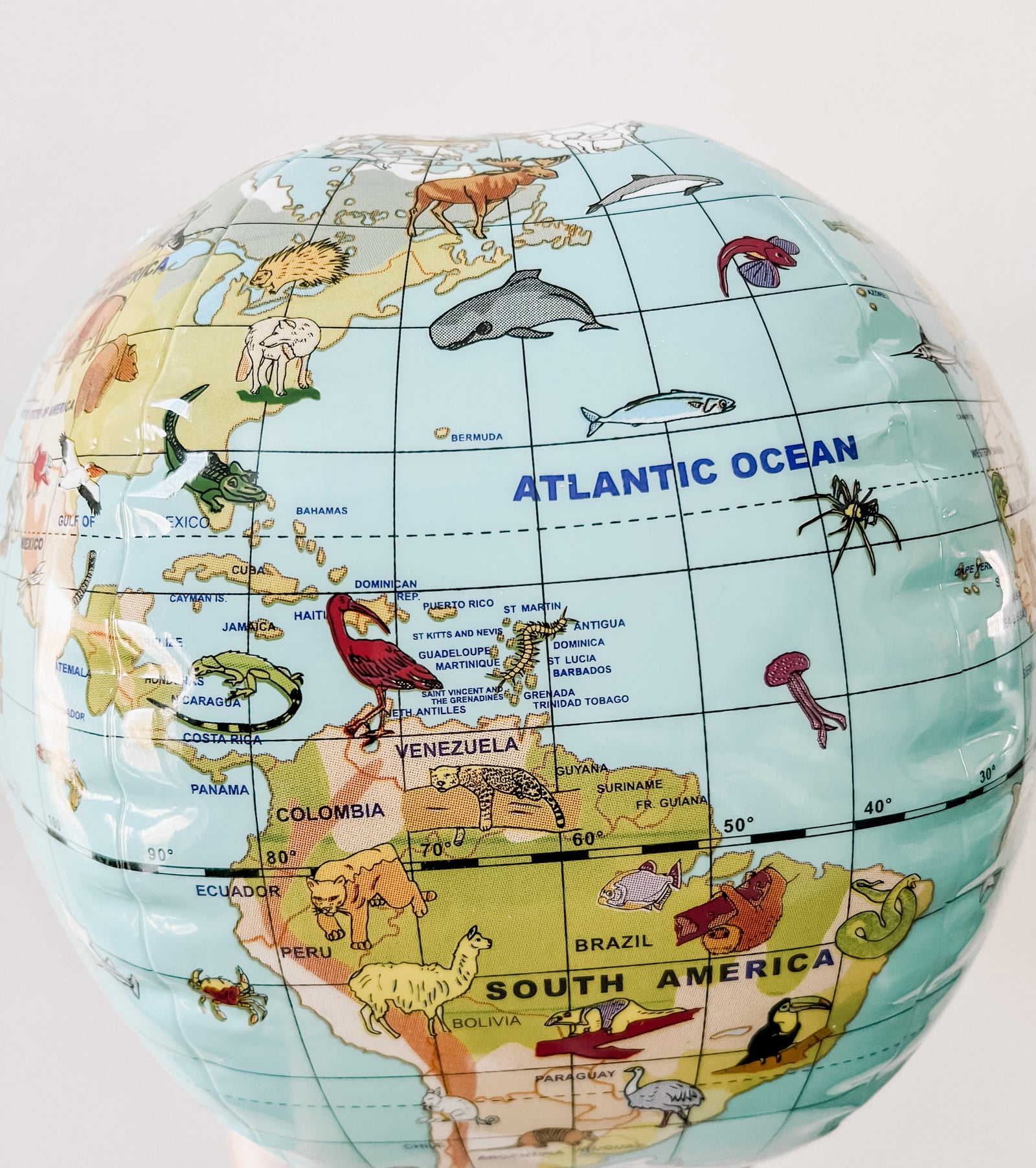 12" Inflatable Animal Globe