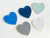 Valentine's Day Themed Blue Dry Erase Hearts