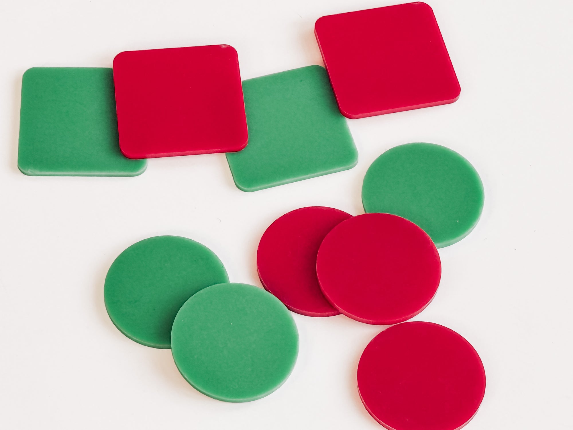 Christmas Themed Dry Erase Coins and Squares