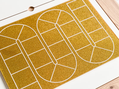 Glitter Gold Dry Erase Board