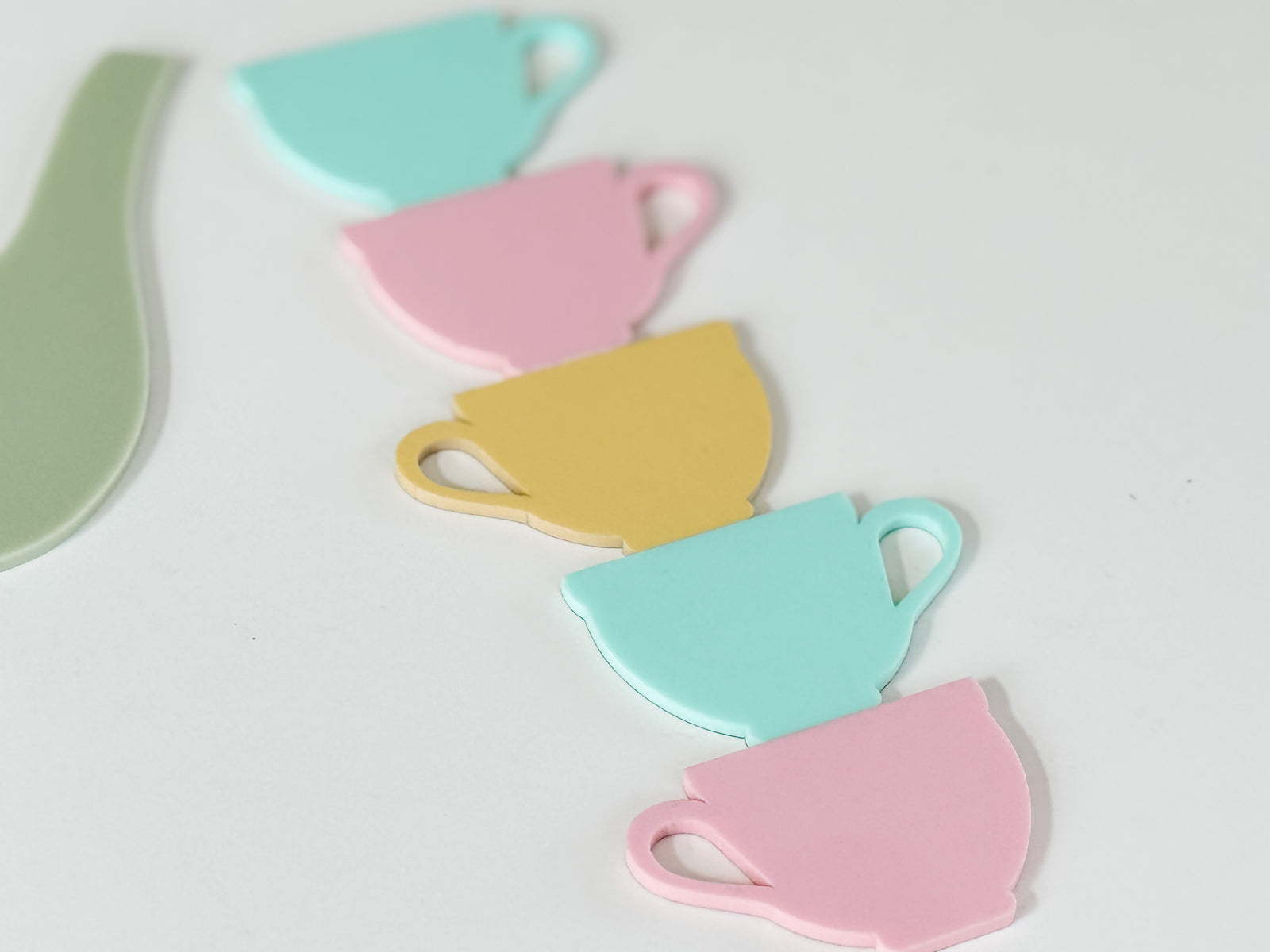Mini Writables™ (Pastel Tea Cups Set of 5)