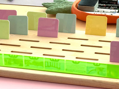 Wooden Tile and Coin Organizer