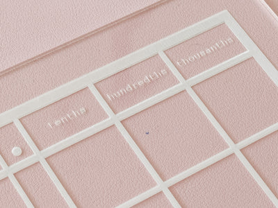 Expanded Decimal Dry Erase Board