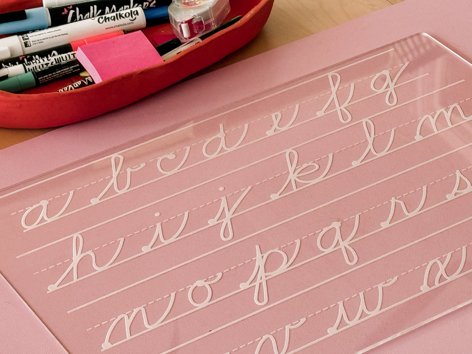 Lowercase Cursive Dry Erase Board