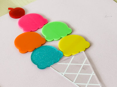 Waffle Cone Dry Erase Mini Writeable (Quantity of 1)