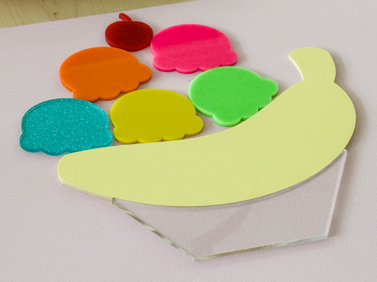 Banana Split Ice Cream Dy Erase Items