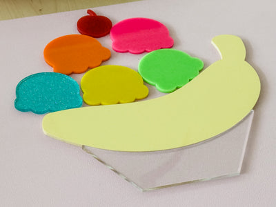 Banana Split Ice Cream Dy Erase Items
