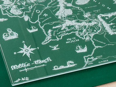 Middle Earth Dry Erase Map
