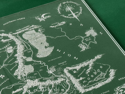 Middle Earth Dry Erase Map
