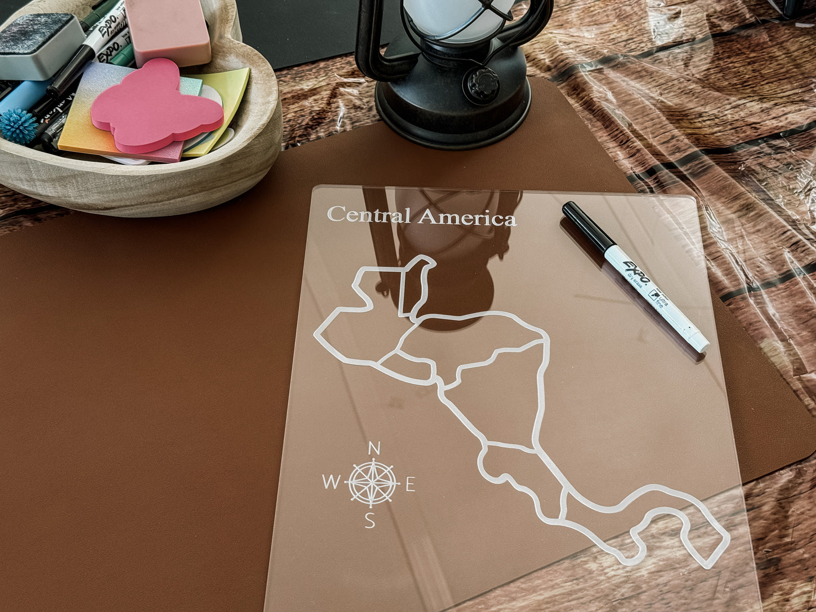 Central America Political Boundary Map