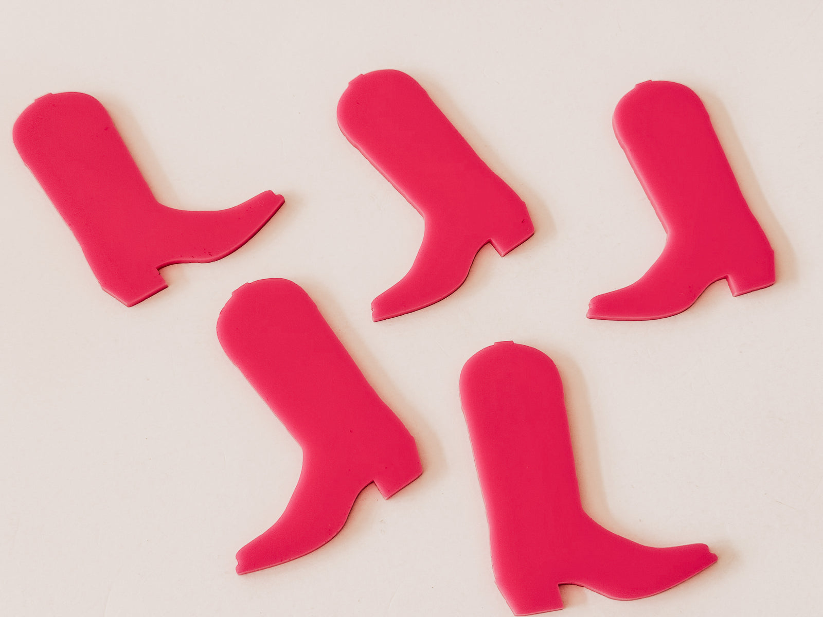 Mini Writables® Pink Cowboy Boots Set of 5