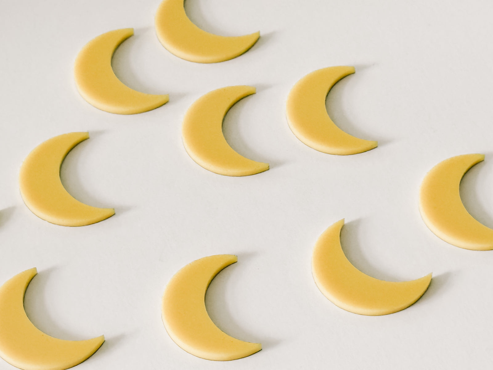 Yellow Crescent Moons Mini Writables® Set of 10 (Mini Minis)