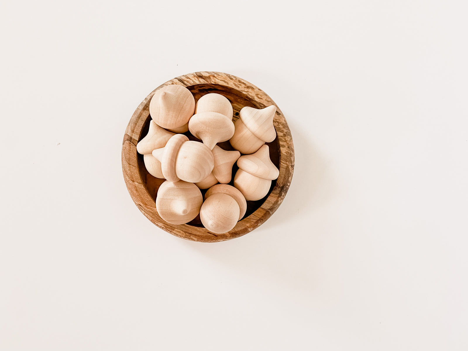 Wooden Acorns (Set of 10)