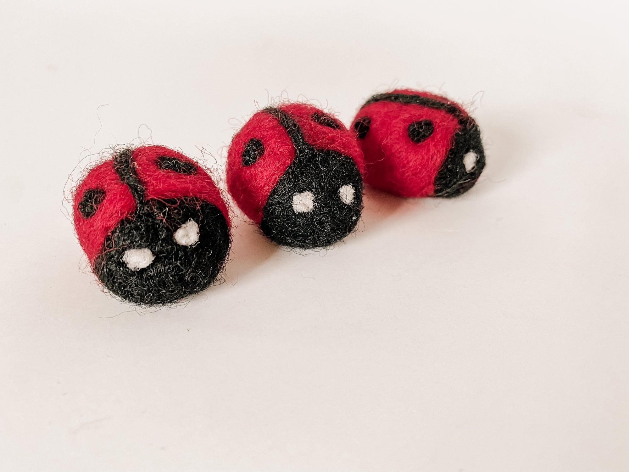 Wool Ladybugs (Set of 3)