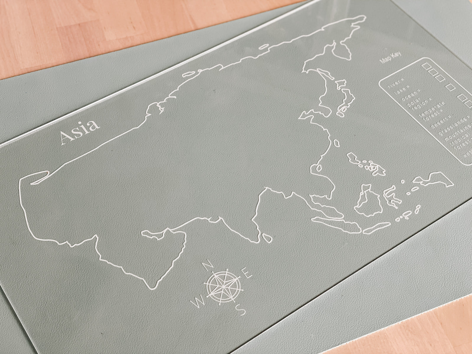 Easy Dry Erase Asia Map™