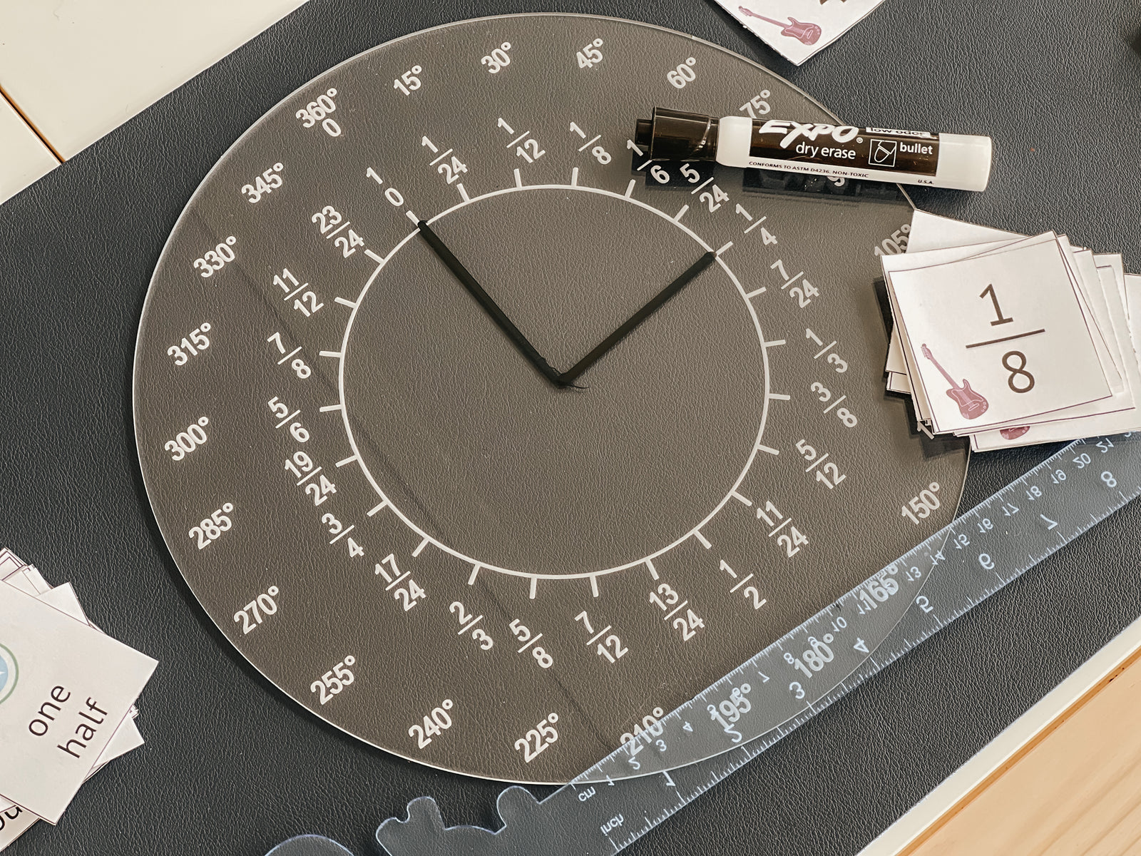 Easy Dry Erase Fraction and Angles Board™