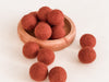 Chunky Terra Cotta Brick Wool Balls (Set of 20)