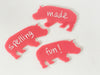 Mini Writables™ (Pink Hippo Set of 5)