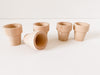 (Set of 6) Wooden Pots