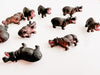 Mini Hippo Figurines
